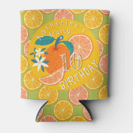 Porta-lata Orange Fruity Birthday