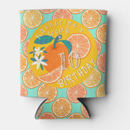 Porta-lata Orange Fruthday Blue