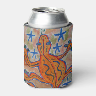 Porta-lata Orange Gecko Can Cooler