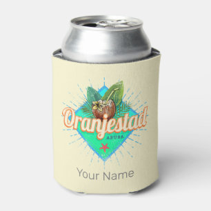 Porta-lata Oranjestad Aruba Retro Vintage Caribe Souvenir