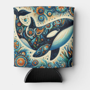 Porta-lata Orca Killer Whale Floral Whimssic - Praia Náutica 
