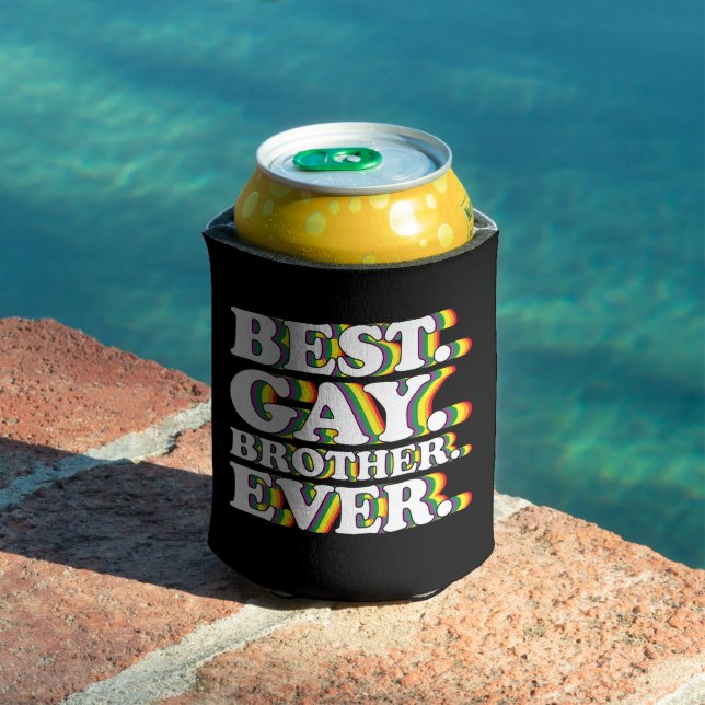 Porta-lata Orgulho LGBTQ do Melhor Irmão Gay (Piscina in situ)