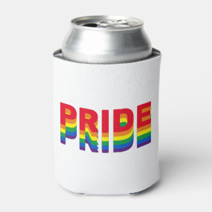 Porta-lata Orgulho lgbtq lgbtq gay arco-íris cores retro