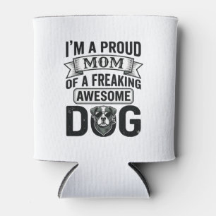 Porta-lata Orgulhosa Mãe de Cachorro Desenho Vetorial de Grav