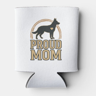 Porta-lata Orgulhosa Silhueta de Cachorro Mãe Design Vetorial