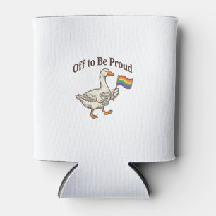 Porta-lata Orgulhoso Desfile do Orgulho do Ganso Camisa Vinta