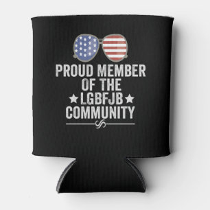 Porta-lata Orgulhoso Membro Do Patriótico Comunitário LGBFJ