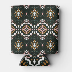 Porta-lata Oriental Damask: Talavera Vintage Elegance