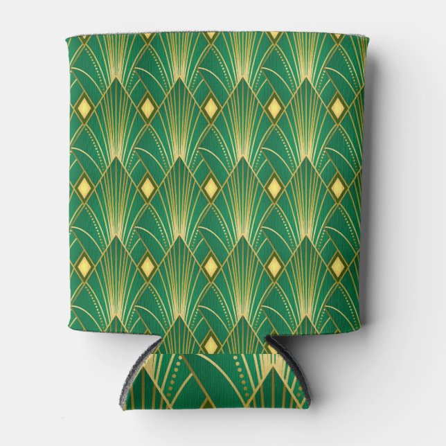 Porta-lata Oriental Elegance: Wallpaper Art Deco (Frente)