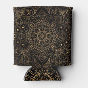 Porta-lata Oriental Mandala, Padrão de Vintage de Luxo.