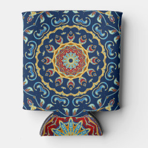 Porta-lata Oriental Watercolor Floral Mandala