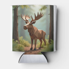 Porta-lata Origami Moose