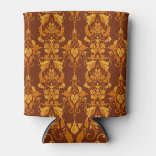 Porta-lata Ornamentado Damask: Wallpaper Elegante Vintage