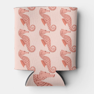 Porta-lata Ornamento de rabo de cavalo: fundo rosa.