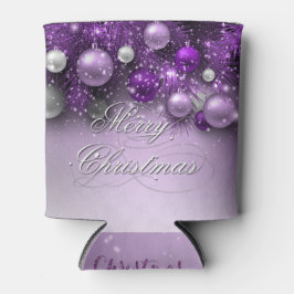 Porta-lata Ornamentos de Natal - Púrpura