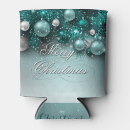 Porta-lata Ornamentos de Natal - Teal
