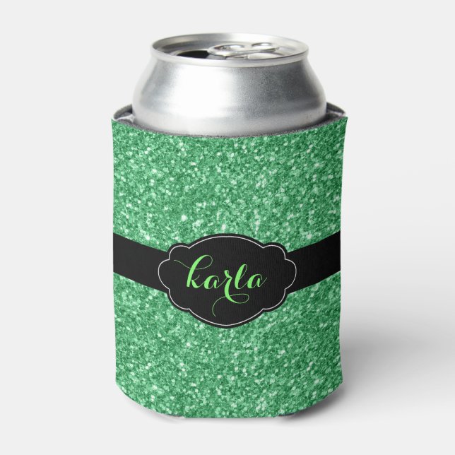 Porta-lata Os Acentos Pretos De Textura Gr Modernos Podem Res (Can Front)