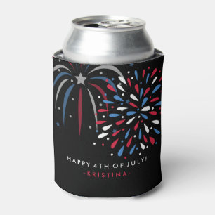 Porta-lata Os fogos-de-artifício festivos 4o julho