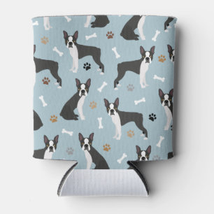 Porta-lata Ossos e patas de Boston Terrier