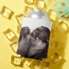 Porta-lata Otters Pintados à Mão - Momento Mais Tender Arte S