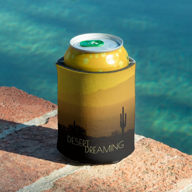 Porta-lata Ouro Amber Sunset Cactus Desert Dreaming Arizona (Piscina in situ)