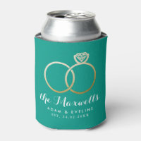 Ouro Casamentos Favorecem Teal Green Can Mais Fres
