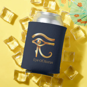 Porta-lata Ouro Chic Eye Of Horus , hieróglifos Egípcios