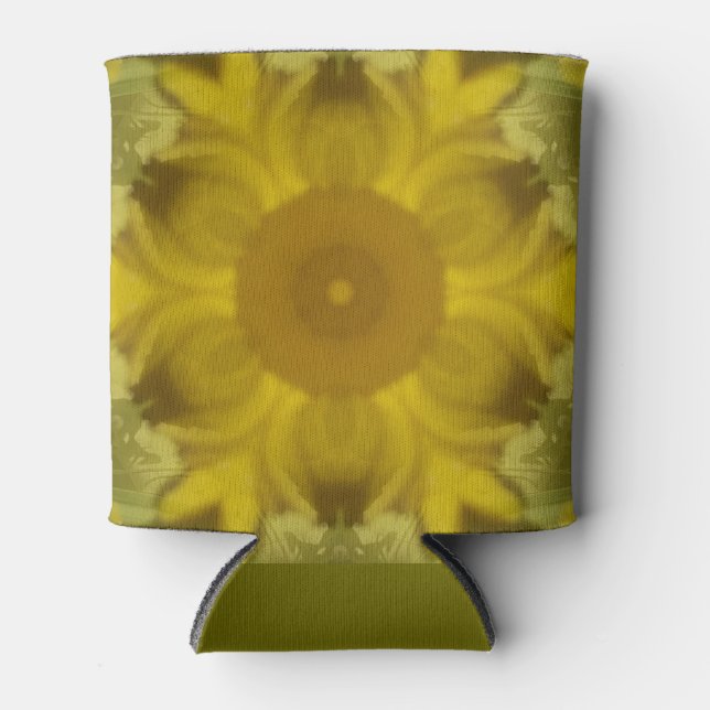 Porta-lata Ouro de Intermitência da Flor Sunshine (Frente)