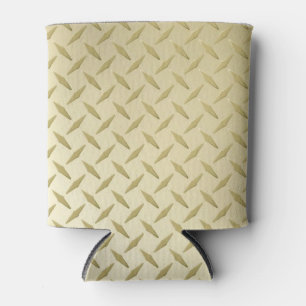 Porta-lata Ouro Diamondplate Metal Look