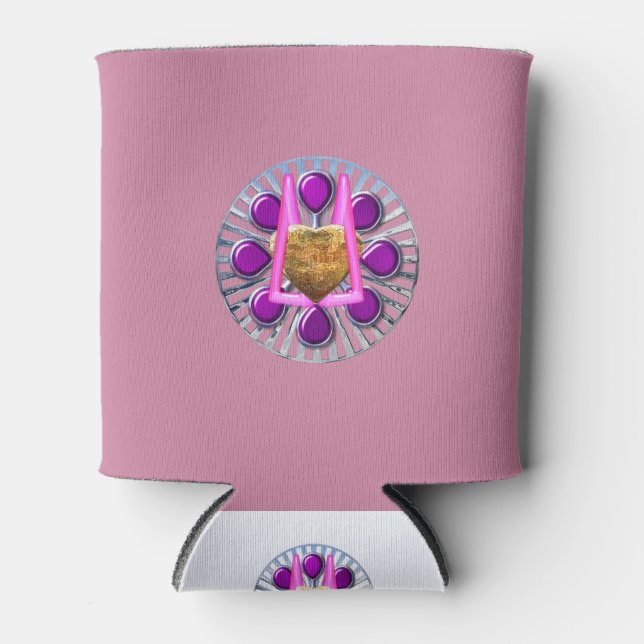 Porta-lata Ouro Metálico (Frente)