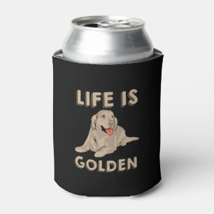 Porta-lata Ouro Retriever Dog - A Vida É Ouro