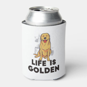 Porta-lata Ouro Retriever Dog - A Vida É Ouro