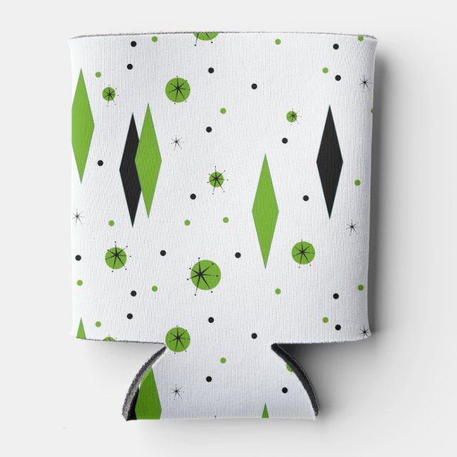 Porta-lata Ouros Verdes Retroativos e Starbursts Podem Resfri (Frente)