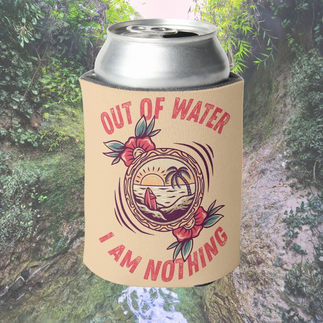 Porta-lata Out of Water I Am Nothing Surfing | Ocean Lovers  (Criador carregado)