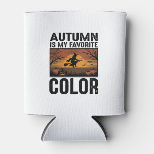 Porta-lata Outono É Minha Cor Favorita Design De Bruxa De Hal