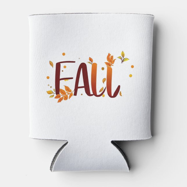 Porta-lata outono/outono/Folhas (Frente)