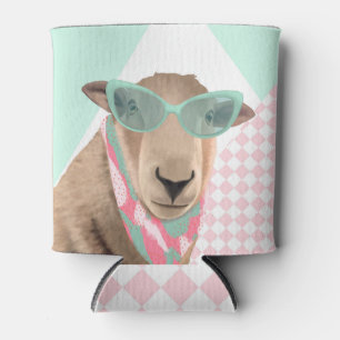 Porta-lata Ovelha Bonita Com Óculos