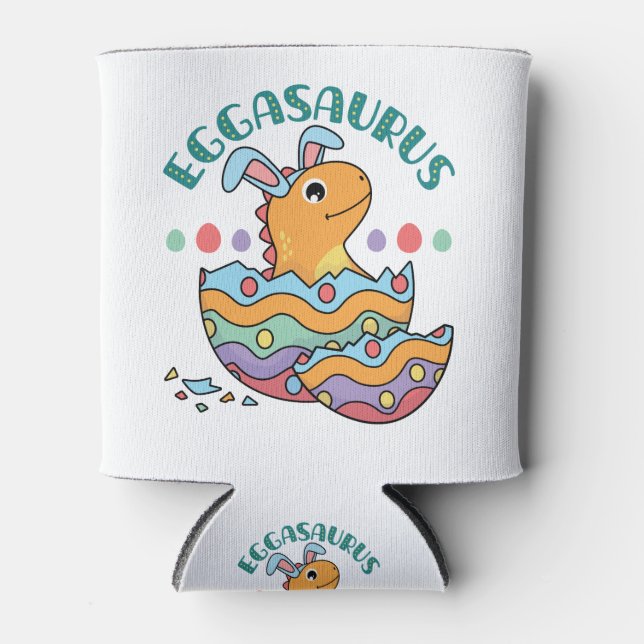 Porta-lata Ovo de Dinossauro Páscoa de Eggasaurus (Frente)