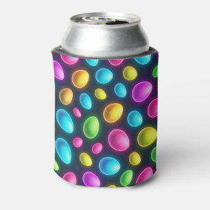 Porta-lata Ovo/Primavera de Páscoa de cor clara/néon