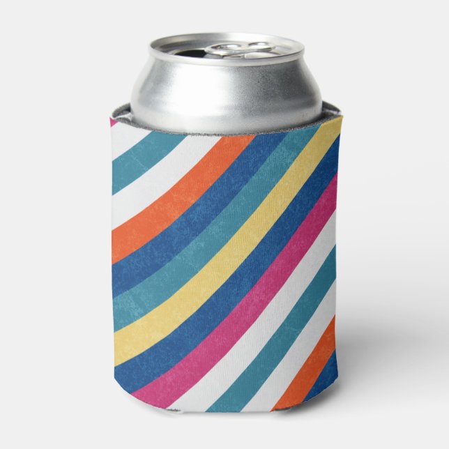 Porta-lata Padrão Azul Framboesa Laranja Amarelo Esbranquiçad (Can Front)