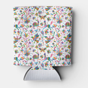 Porta-lata Padrão Brilhante do estilo Otomi mexicano
