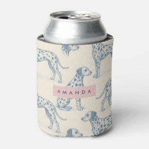 Porta-lata Padrão Dalmatiano Encantador Caprichoso Personaliz