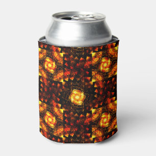 Porta-lata Padrão de Arte Abstrata Boho Moderno Elegante Dour