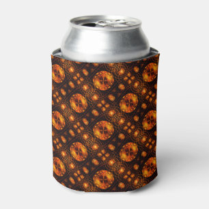 Porta-lata Padrão de Arte Abstrata Boho Moderno Elegante Dour