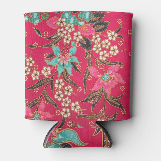 Porta-lata Padrão de arte do Batik indonésio malaio (Frente)