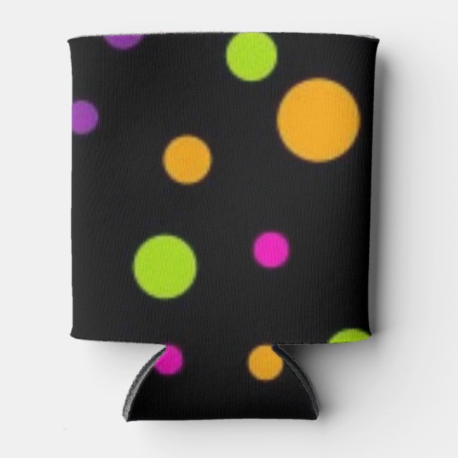 Porta-lata padrão de bolinhas (Frente)