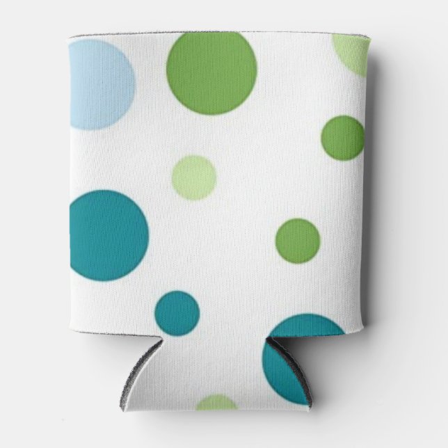 Porta-lata padrão de bolinhas (Frente)