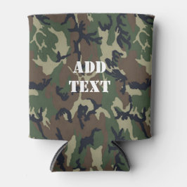 Porta-lata Padrão de Camuflagem Verde Militar