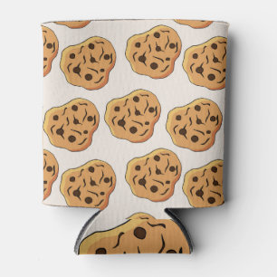 Porta-lata Padrão de Cartoon de Cookies Desenhados à Mão