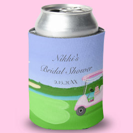 Porta-lata Padrão de Chá de Noiva de Golfe com Carrinho de Go